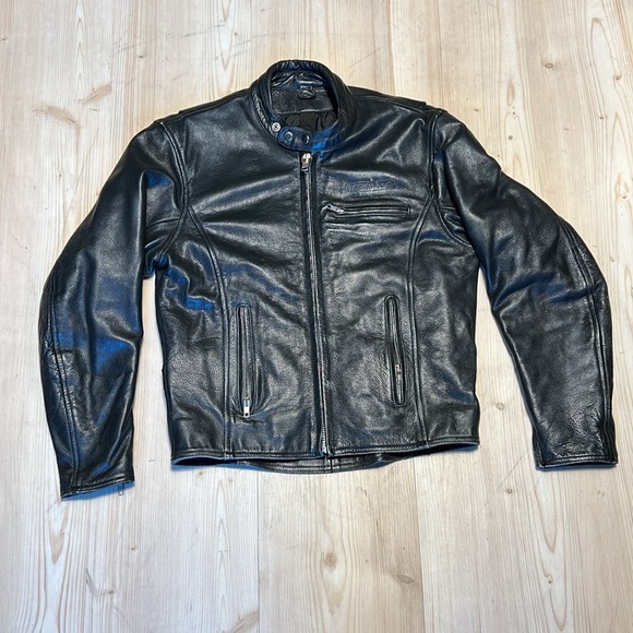 Fieldsheer Black Leather Motto Jacket - Picture 9 of 15